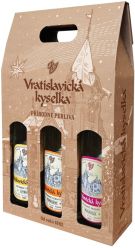 Vánoční ovocné dárkové balení Vratislavická kyselka 3 x 750ml