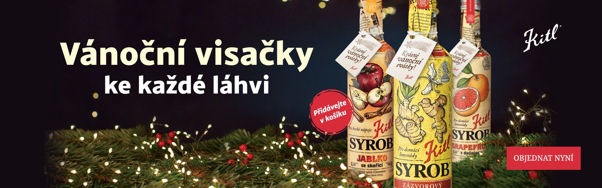 Vánoční visačky na každou láhev